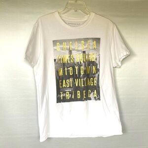 Aeropostale Chelsea Times Square Midtown East Village Tribeca Logo T-shirt Sz L